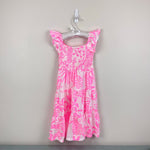 Load image into Gallery viewer, Lilly Pulitzer Girls Mini Jilly Midi Dress Rousseau Pink Glisten In The Sun XS 2-3
