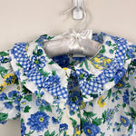 Load image into Gallery viewer, Vintage Rachel's Kids Floral Gingham Ruffle Dress 6
