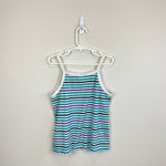 Load image into Gallery viewer, Cat &amp; Jack Girls Striped Ribbed Tank Top Medium 7/8
