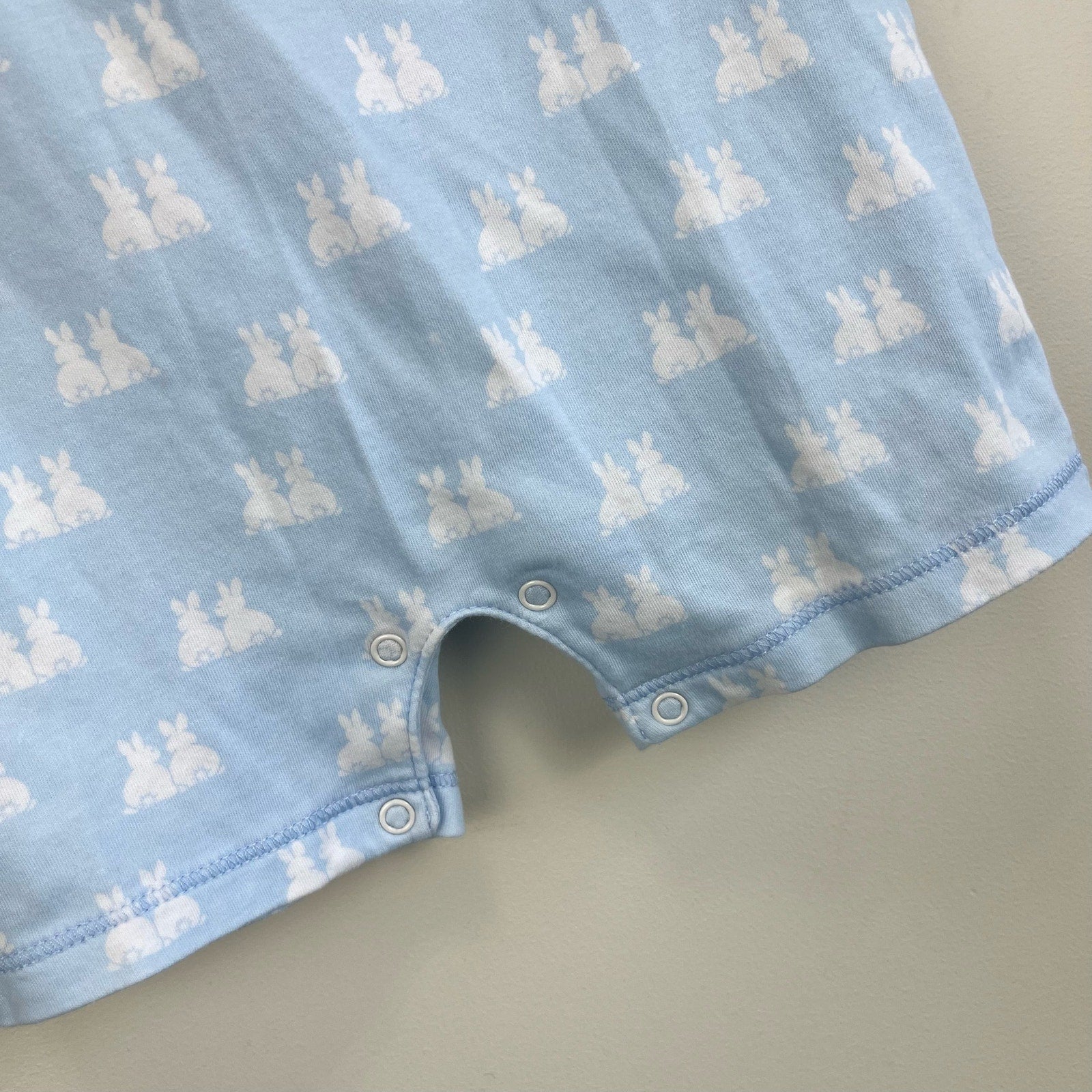 Kissy Kissy Blue Bunny Rabbit Pima Cotton Shortie 9 Months