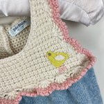 Load image into Gallery viewer, Mini Boden Crochet Cashmere Chick Dress 6-12 Months
