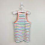 Load image into Gallery viewer, Mini Boden Cutaway Tank Top Bright Petal Pink Island Blue 8-9 NWOT
