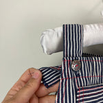 Load image into Gallery viewer, Vintage Healthtex Striped Overalls 9 Months USA
