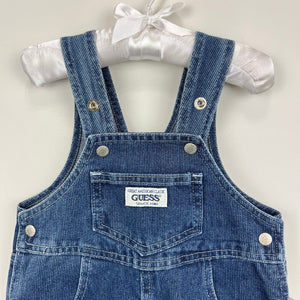 Vintage Baby Guess Blue Jean Overalls 12 Months NWT USA