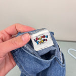 Load image into Gallery viewer, Vintage 90s Looney Tunes Tweety Bird Cheer Denim Jumper Dress 6 USA

