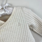 Load image into Gallery viewer, Gap Baby First Favorites Crossover Footie Ivory Frost 3-6 Months
