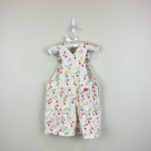 Vintage Barbie Flower Overalls 3T