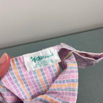 Load image into Gallery viewer, Vintage A Tiny Tots Original Pastel Plaid Ruffle Sunsuit Romper 12 Months
