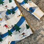 Load image into Gallery viewer, Hanna Andersson Holiday Long John Pajama Set Ski Slope 90 cm 3T
