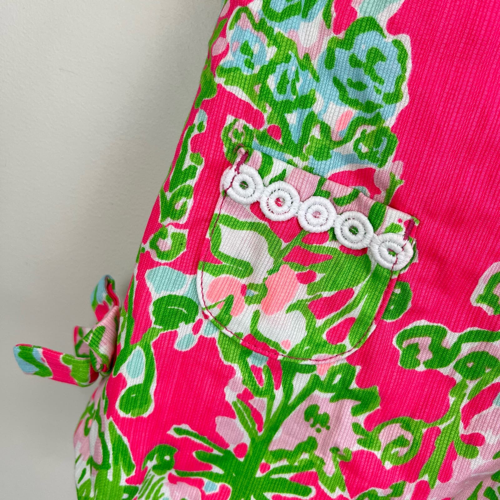 Lilly Pulitzer Girls Flamingo Pink Southern Charm Shift Dress 6-12 Months
