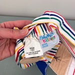 Load image into Gallery viewer, Vintage Fisher Price Kidswear Rainbow Stripe Sailor Bear Sunsuit Romper 12 Months
