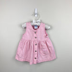 Load image into Gallery viewer, Vintage OshKosh B'Gosh Pink Striped Jumper Dress 12 Months
