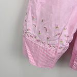 Load image into Gallery viewer, Vintage Y2K Carter's Pink Ruffle Flower Overalls Shirt Set 6-9 Months
