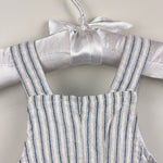 Load image into Gallery viewer, Mayoral Blue Striped Shortall Romper Dungarees 4-6 Months
