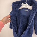 Load image into Gallery viewer, Vineyard Vines Baby Teddy Hooded Bunting Nautical Navy 12-18 Months
