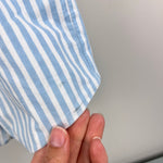Load image into Gallery viewer, Vintage Monday's Child Blue Stripe Buster Suit Romper 24 Months USA
