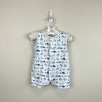Load image into Gallery viewer, Kissy Kissy Pima Cotton Whale Print Sleeveless Playsuit Romper 0-3 Months
