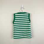 Load image into Gallery viewer, Vintage Sears Green &amp; White Striped Tank Top 7 USA
