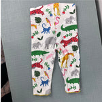 Load image into Gallery viewer, Mini Boden Fun Printed Leggings Ivory Jungle Stamp 9-12
