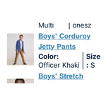 Load image into Gallery viewer, Vineyard Vines Boys' Corduroy Jetty Pants Officer Khaki S 8-10
