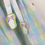 Load image into Gallery viewer, Vintage Youngland Pastel Seersucker Beach Dress 24 Months NWT

