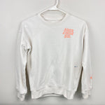 Load image into Gallery viewer, Abercrombie Kids Relaxed Fit Graphic Sweatshirt Groovy Hearts &amp; Flowers 9-10
