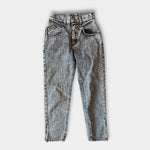 Load image into Gallery viewer, Vintage Lee Gray Acid Wash Double Yoke Zipper Jeans 12 USA
