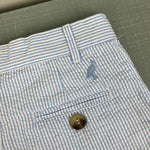Load image into Gallery viewer, The Beaufort Bonnet Company Charlie's Chinos Breakers Blue Seersucker with Blue Stork 7
