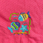 Load image into Gallery viewer, Vintage Heathtex Short Sleeve Pink Fish Pointelle T-Shirt 2T
