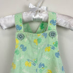 Load image into Gallery viewer, Vintage Healthtex Green Ducky Overalls 12 Months USA

