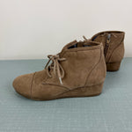 Load image into Gallery viewer, Mad Love Girls Shelby Wedge Booties Tan 1
