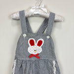 Load image into Gallery viewer, Vintage Buster Brown Striped Bunny Overalls 4T USA
