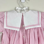 Load image into Gallery viewer, Strasburg Bunny Embroidered Square Collar Dress 18 Months NWT
