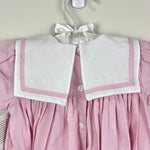 Load image into Gallery viewer, Strasburg Bunny Embroidered Square Collar Dress 18 Months NWT
