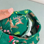 Load image into Gallery viewer, Mini Boden Shady Green Festive Woodland Ruffle Jersey Dress 6-9 Months
