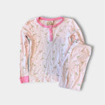 Load image into Gallery viewer, The Beaufort Bonnet Company Sara Jane's Sweet Dream Set Pink Alphabet Stripe 8
