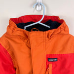 Load image into Gallery viewer, Lands' End Squall Fleece Lined Waterproof Insulated Winter Parka Orange XS 4-5
