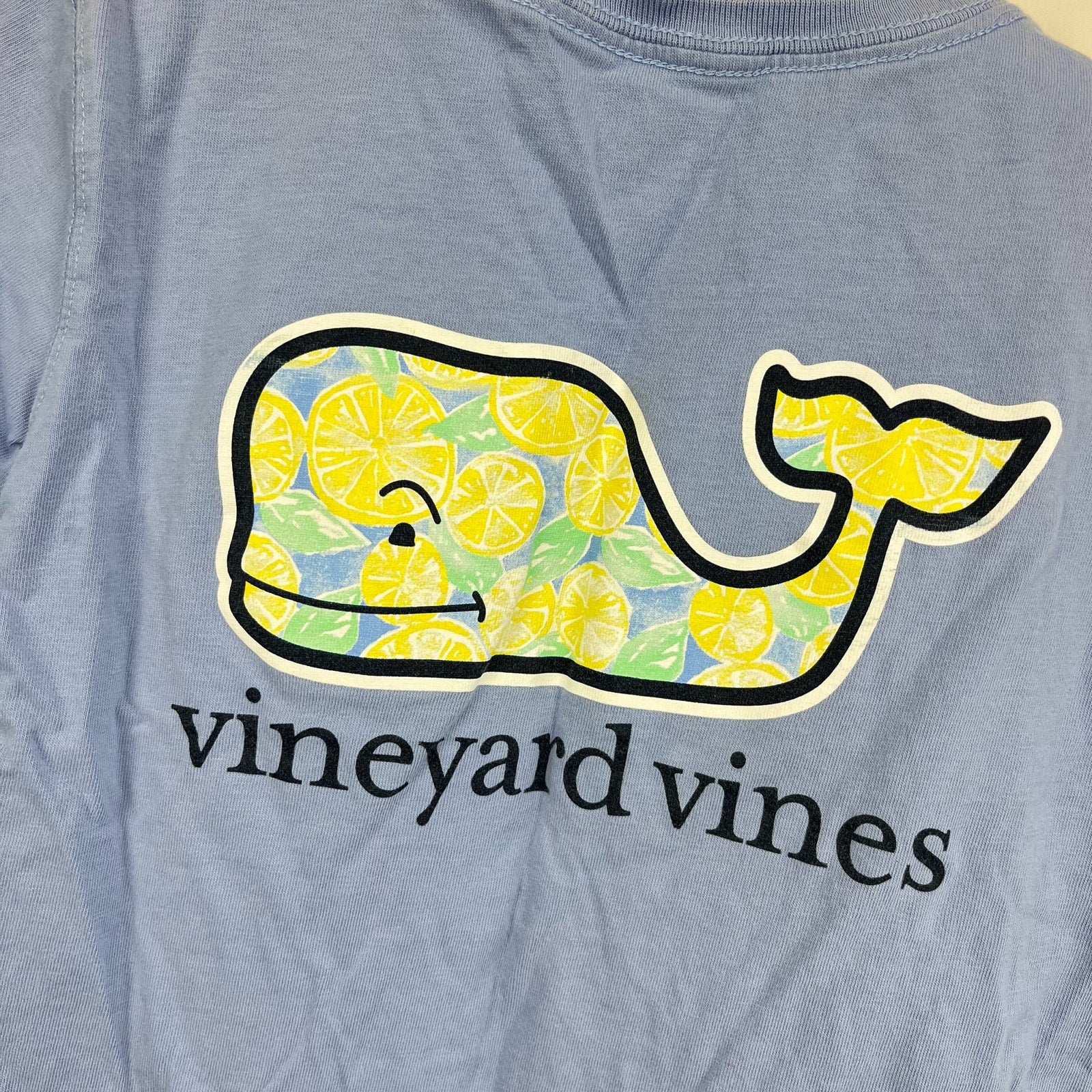 Vineyard Vines Girls Whale Pocket Tee XS 5-6