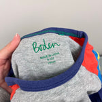 Load image into Gallery viewer, Mini Boden Rainbow Raglan Sleeve T-Shirt
