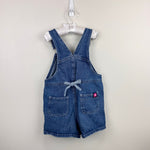 Load image into Gallery viewer, Vintage Canyon River Blues Flower Denim Shortalls 4T
