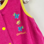 Load image into Gallery viewer, Vintage OshKosh B'gosh Pink Terry Butterfly Romper 6 USA
