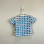 Load image into Gallery viewer, Vintage Sears Short Sleeve Blue Cat Shirt Medium
