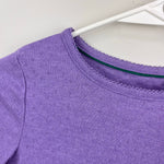 Load image into Gallery viewer, Mini Boden Supersoft Pointelle Long Sleeve T-Shirt Purple 9-10
