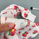 Load image into Gallery viewer, Vintage OshKosh B'gosh Waffle Knit Strawberry Outfit 12 Months

