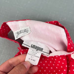 Load image into Gallery viewer, Vintage Johnston I. Magnin Red Polka Dot Star Shortall Romper 12-18 Months
