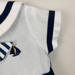 Load image into Gallery viewer, Vintage Good Lad Sailor Suit Romper 24 Months USA NWOT
