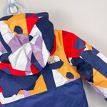 Load image into Gallery viewer, The North Face Kids' Freedom Insulated Ski Jacket Cave Blue Collage Shapes 2T NWT

