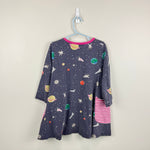Load image into Gallery viewer, Mini Boden Gray Sprout in Space Tunic 7-8

