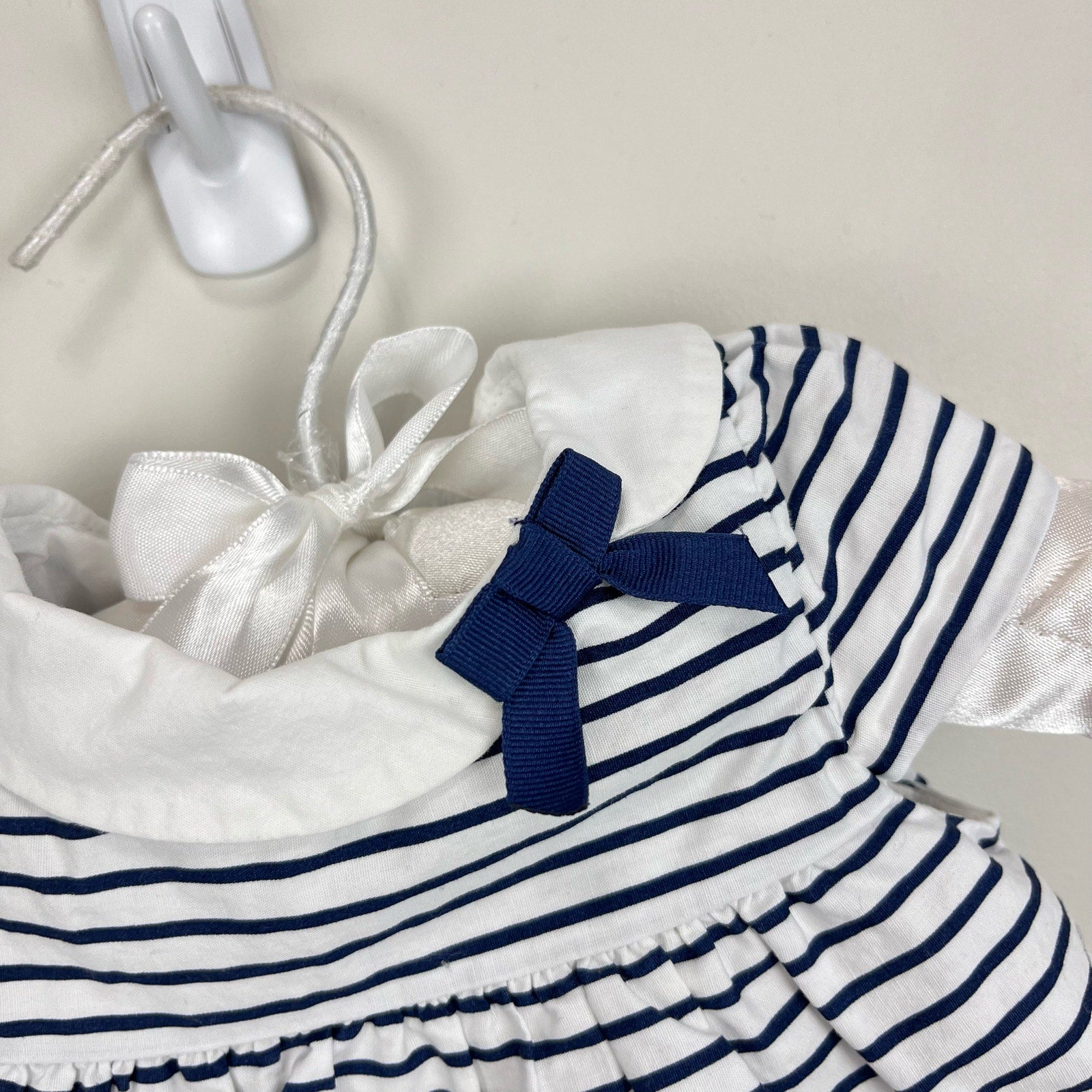 Janie and Jack Navy Striped Floral Set 0-3 Months