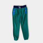 Load image into Gallery viewer, Mini Boden Cosy Fleece Joggers Green Blue 7-8
